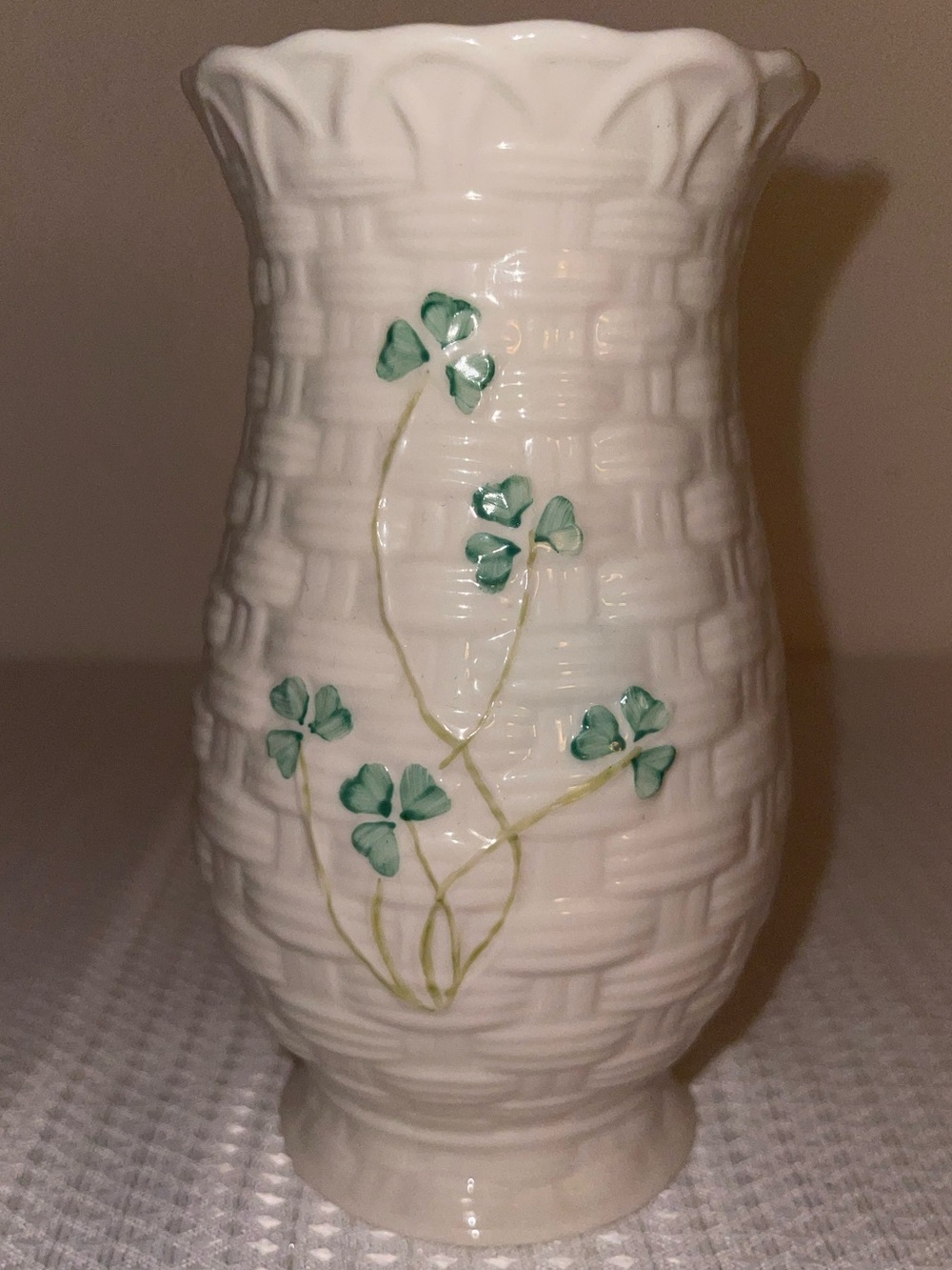 CLOSET CLOSE OUT SALE - Belleek 7 Inch Vase - VINTAGE/Estate Item